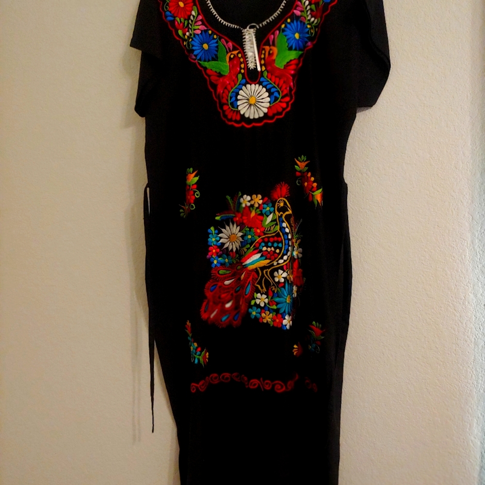 Beautiful hand embroidered Authentic Mexican Dress